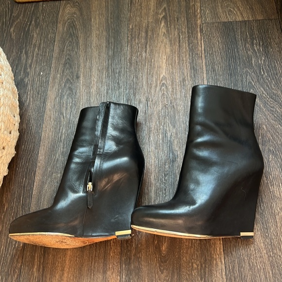 Givenchy Wedge Leather Platform Boots - Picture 3 of 11
